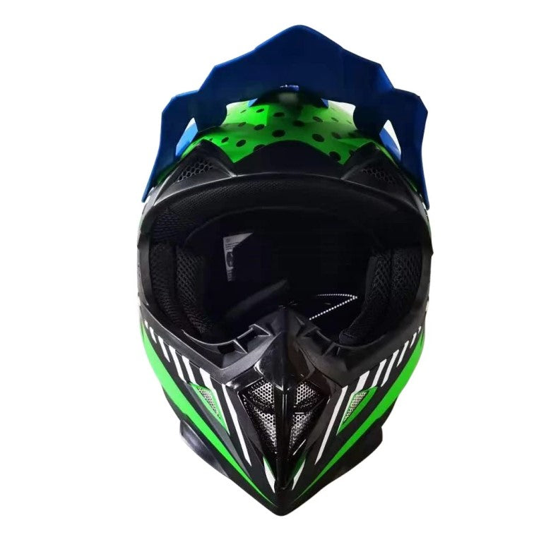 GMX Motocross Junior Helmet Green - X Large