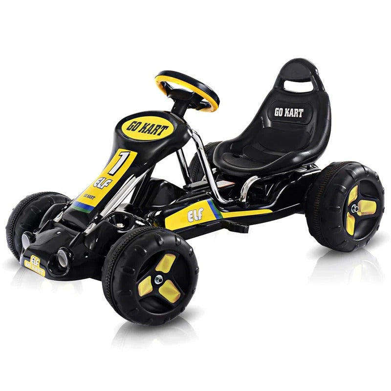 Pedal Powered Childrens Go-Kart - Black