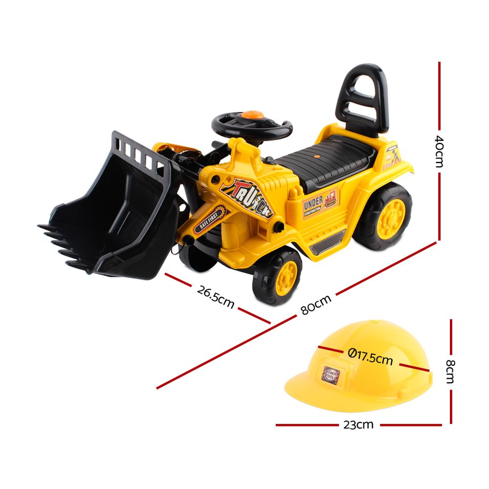 Keezi Kids Bulldozer Sandpit Digger - Yellow