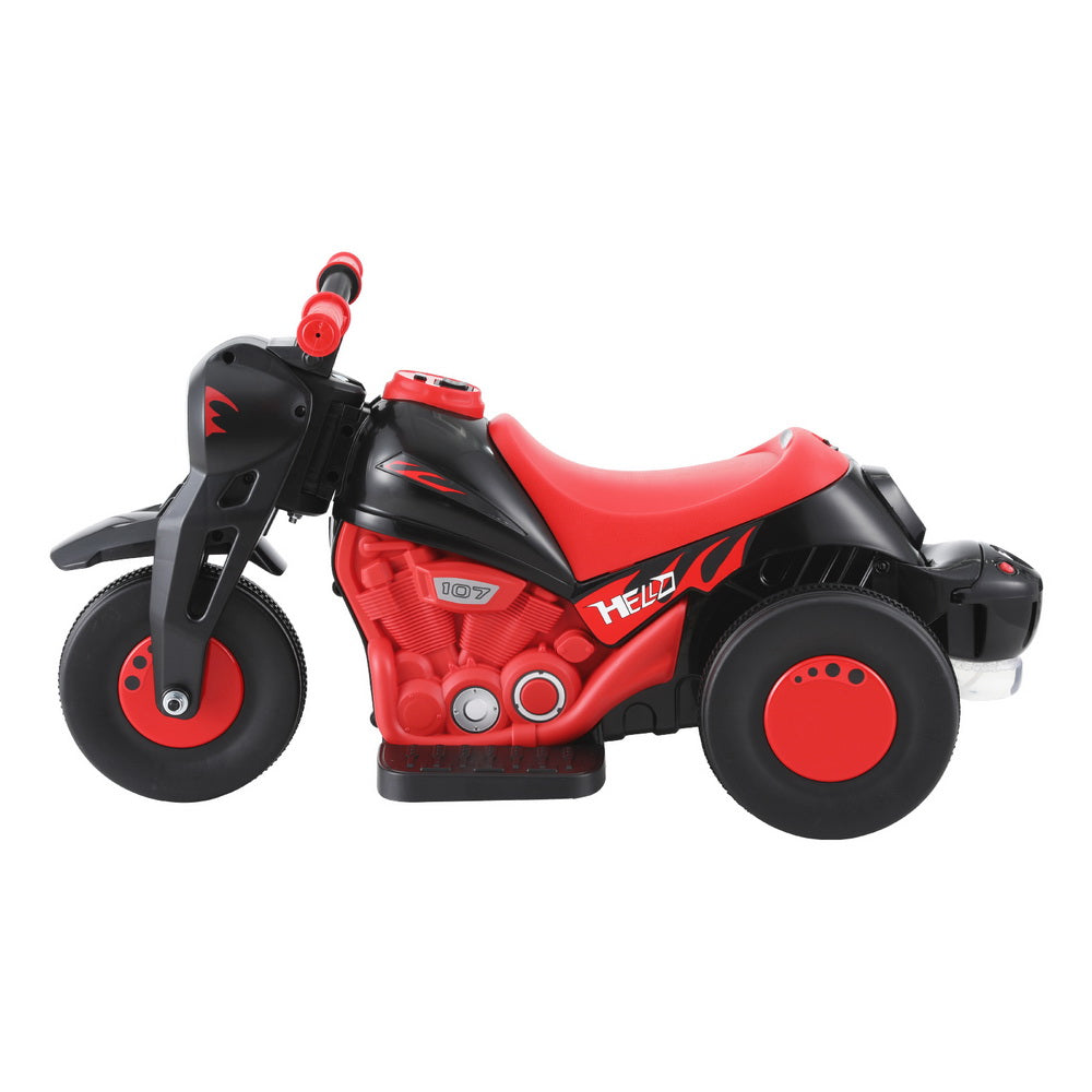 Rigo Kids Electric Motorcycle with Bubble Maker - Red