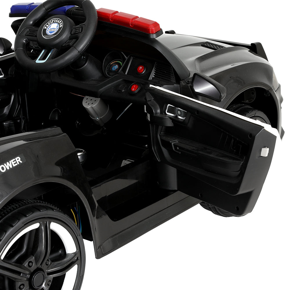 Rigo Kids Electric Patrol Police Car - Black
