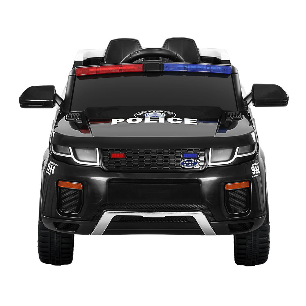 Rigo Kids Electric Police Range Rover-inspired Ride On Car - Black