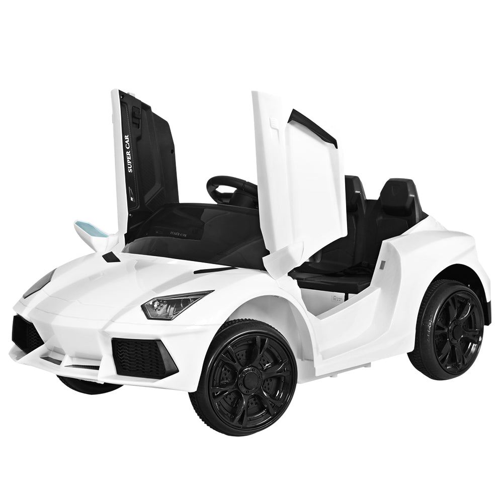 Rigo Ferrari-Inspired Kids Electric Ride On Car - White