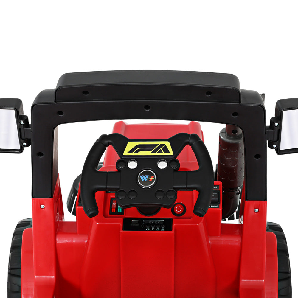 Rigo Kids Electric Ride On Street Sweeper Truck - Red