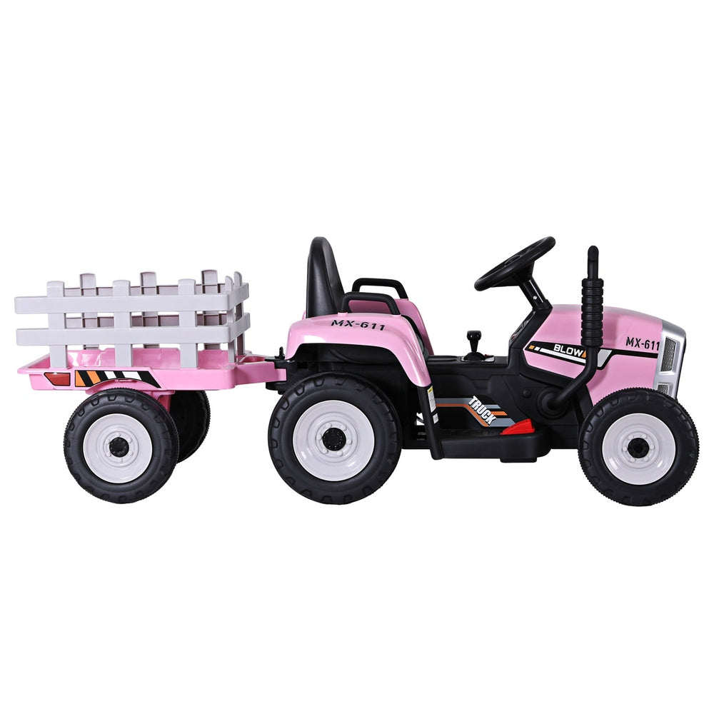 Rigo Kids Electric Ride On Tractor - Pink