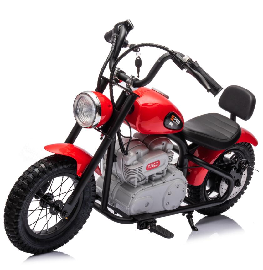 Single Rider Cruiser motorcycle - Red