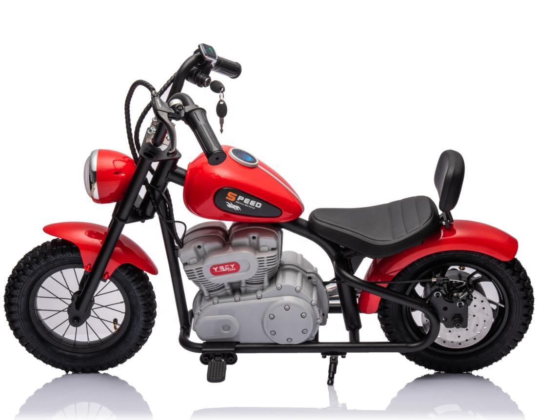 Single Rider Cruiser motorcycle - Red