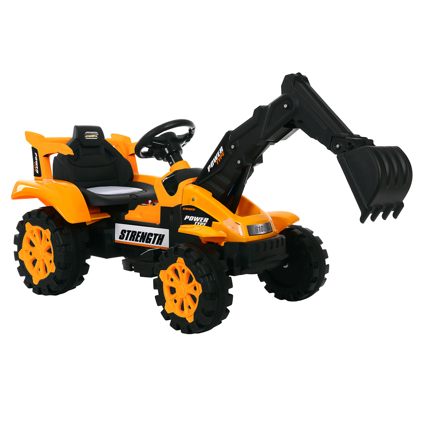 Electronic Ride-on Excavator - Yellow