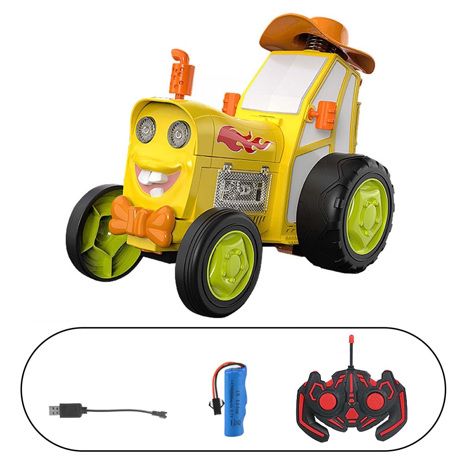 Crazy Jumping remote control Car - Yellow