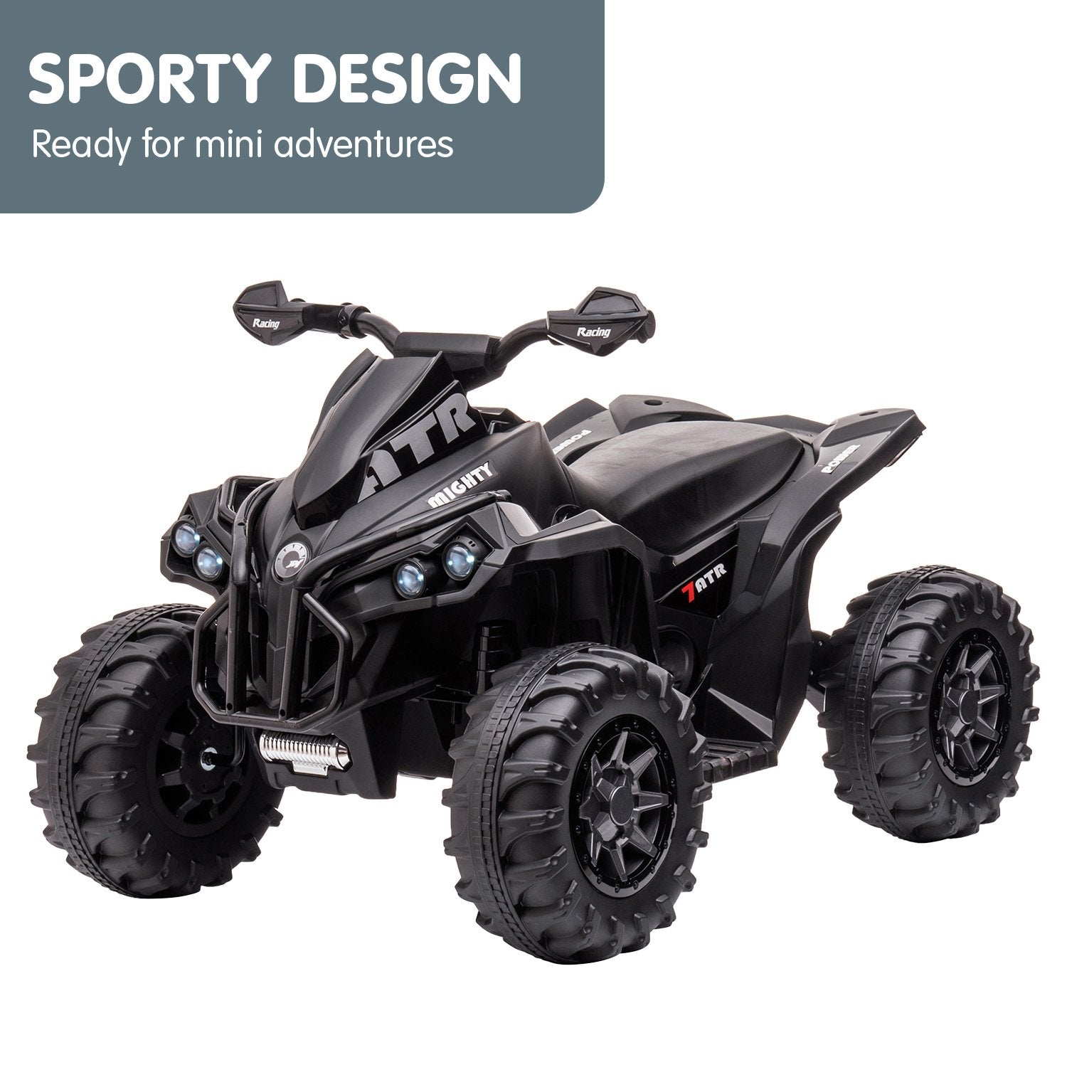 Kahuna GTS99 Electric Ride On Quad Bike - Black