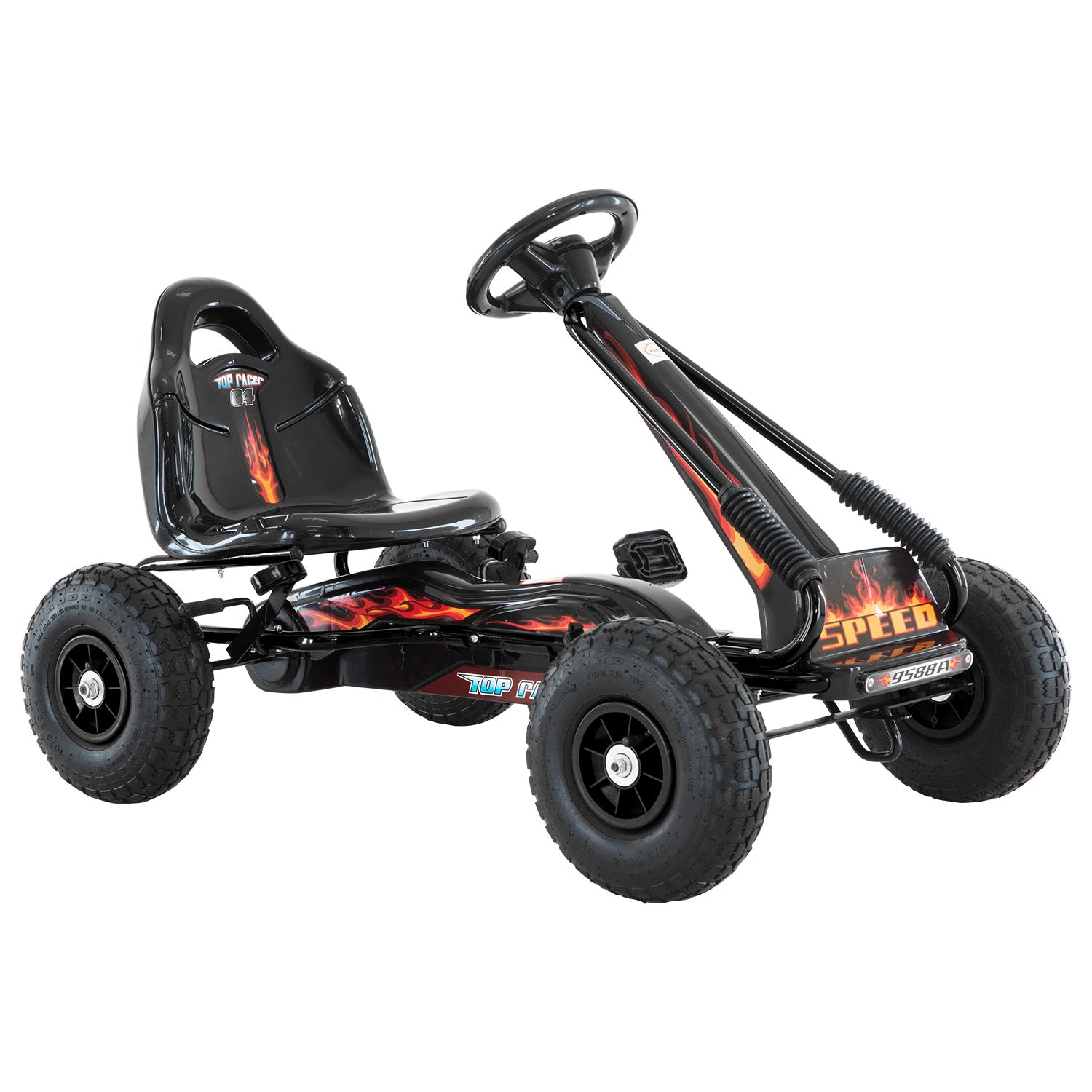 Kahuna G95 Kids Ride On Pedal Go Kart - Black