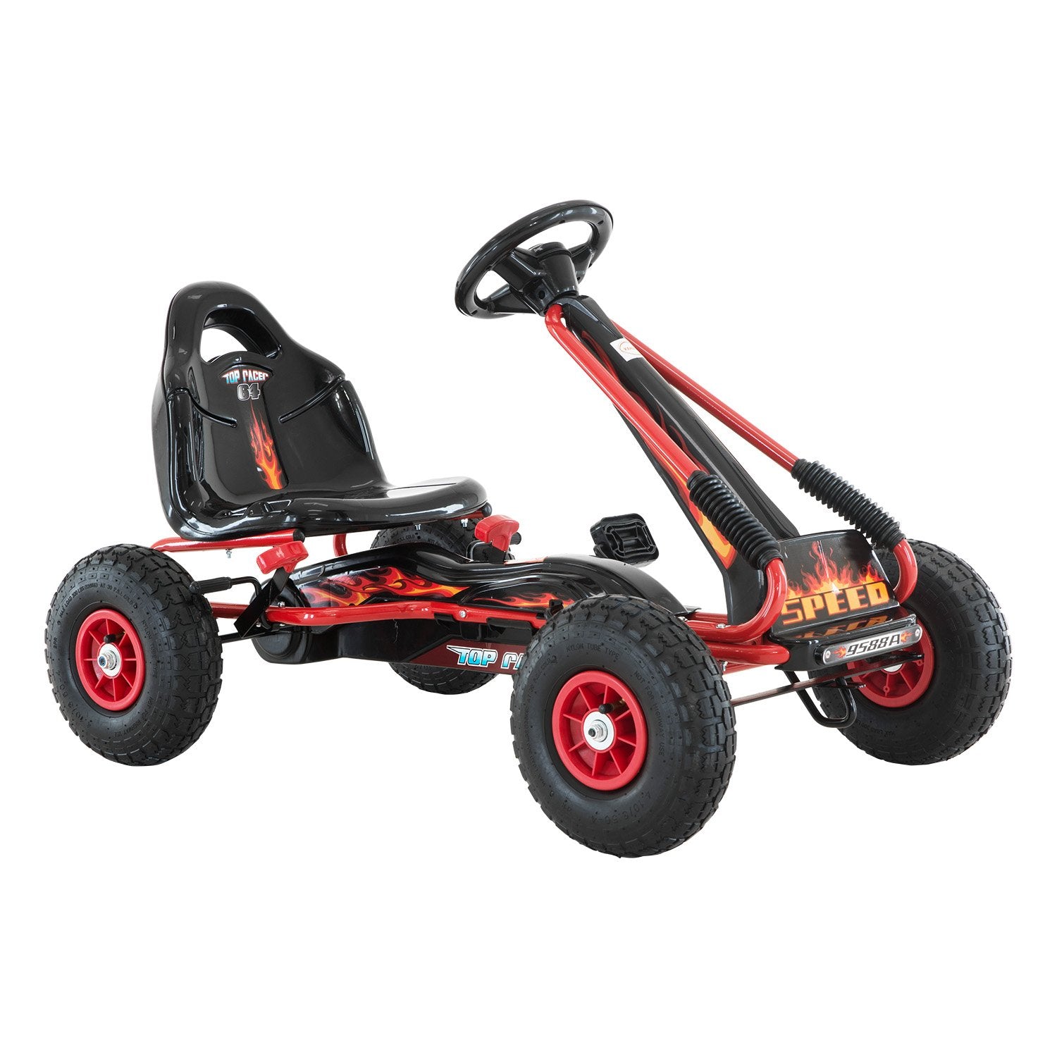 Kahuna G95 Kids Ride On PedalGo Kart  - Red