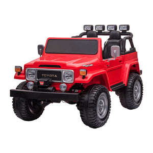 Red Toyota FJ Cruiser ride on car
