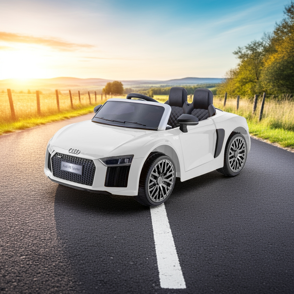 Audi Licensed R8 Spyder Electric Ride On Car - White