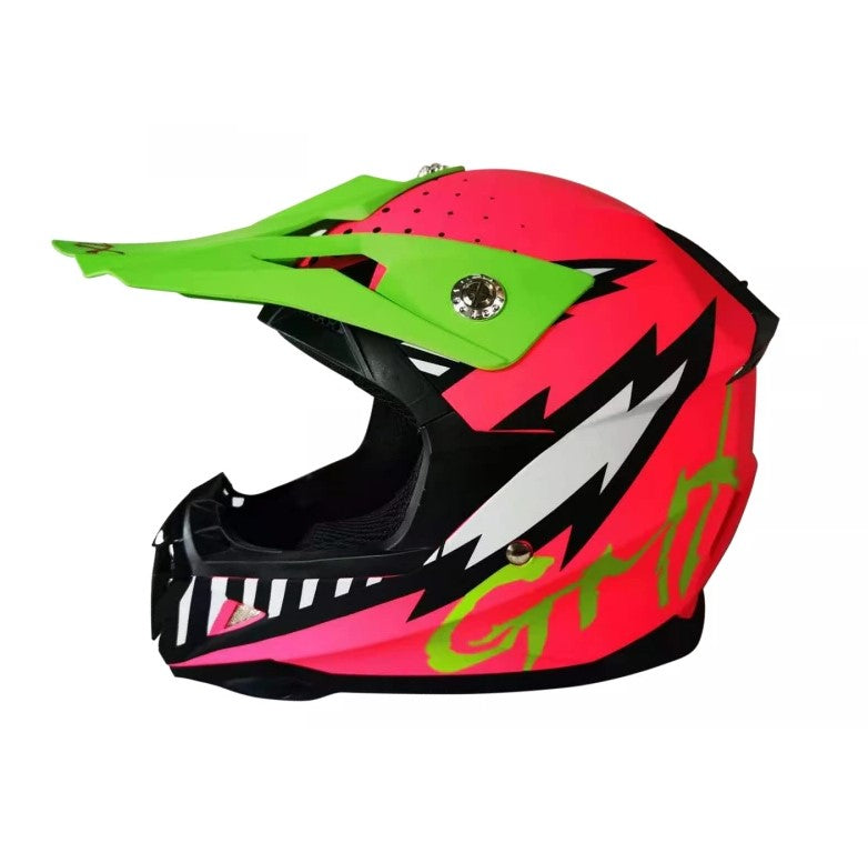 GMX Motocross Junior Helmet Pink - Small