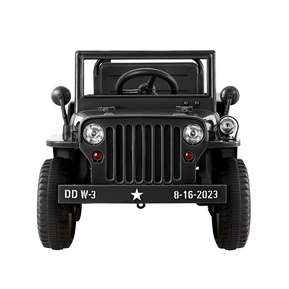 Rigo Jeep Military Off Road  Ride On Car - Black