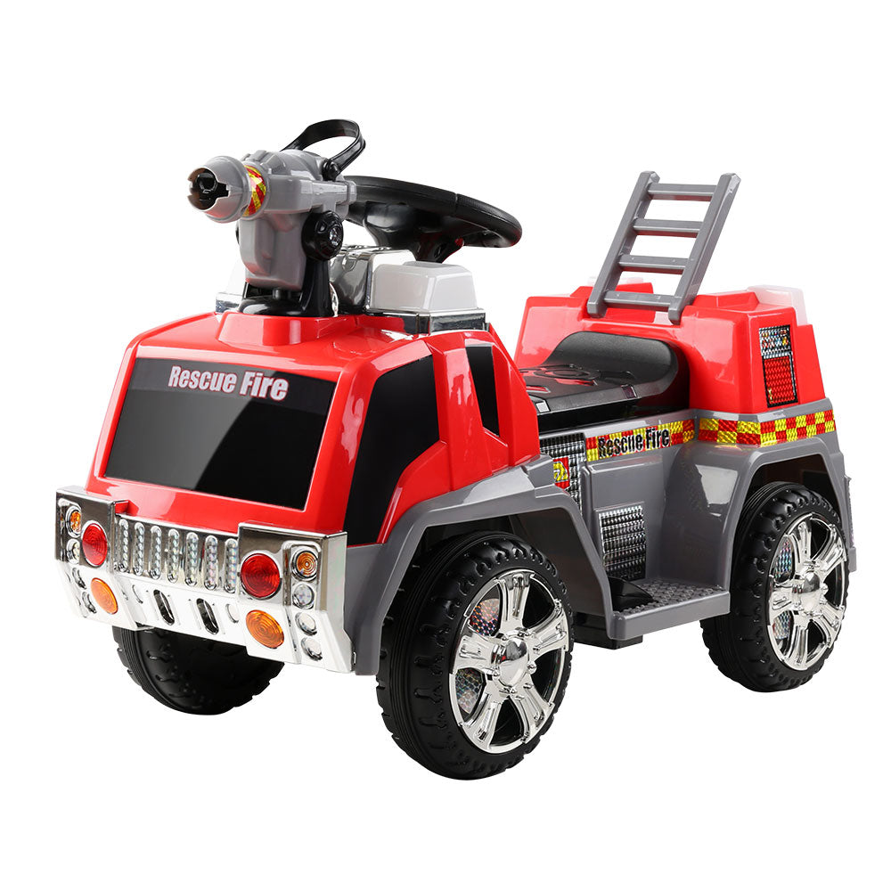 Rigo Kids Electric Ride On Fire Engine - Red