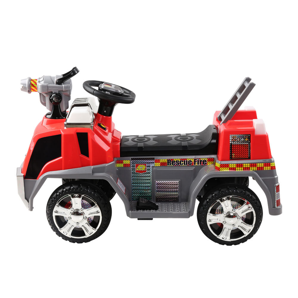 Rigo Kids Electric Ride On Fire Engine - Red