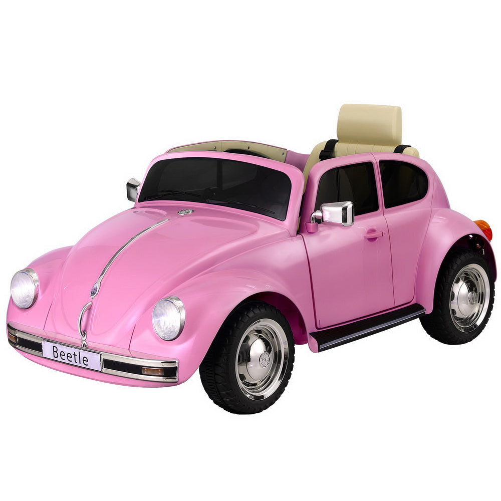 Volkswagen Beetle Electric Kids Ride On Car - Pink