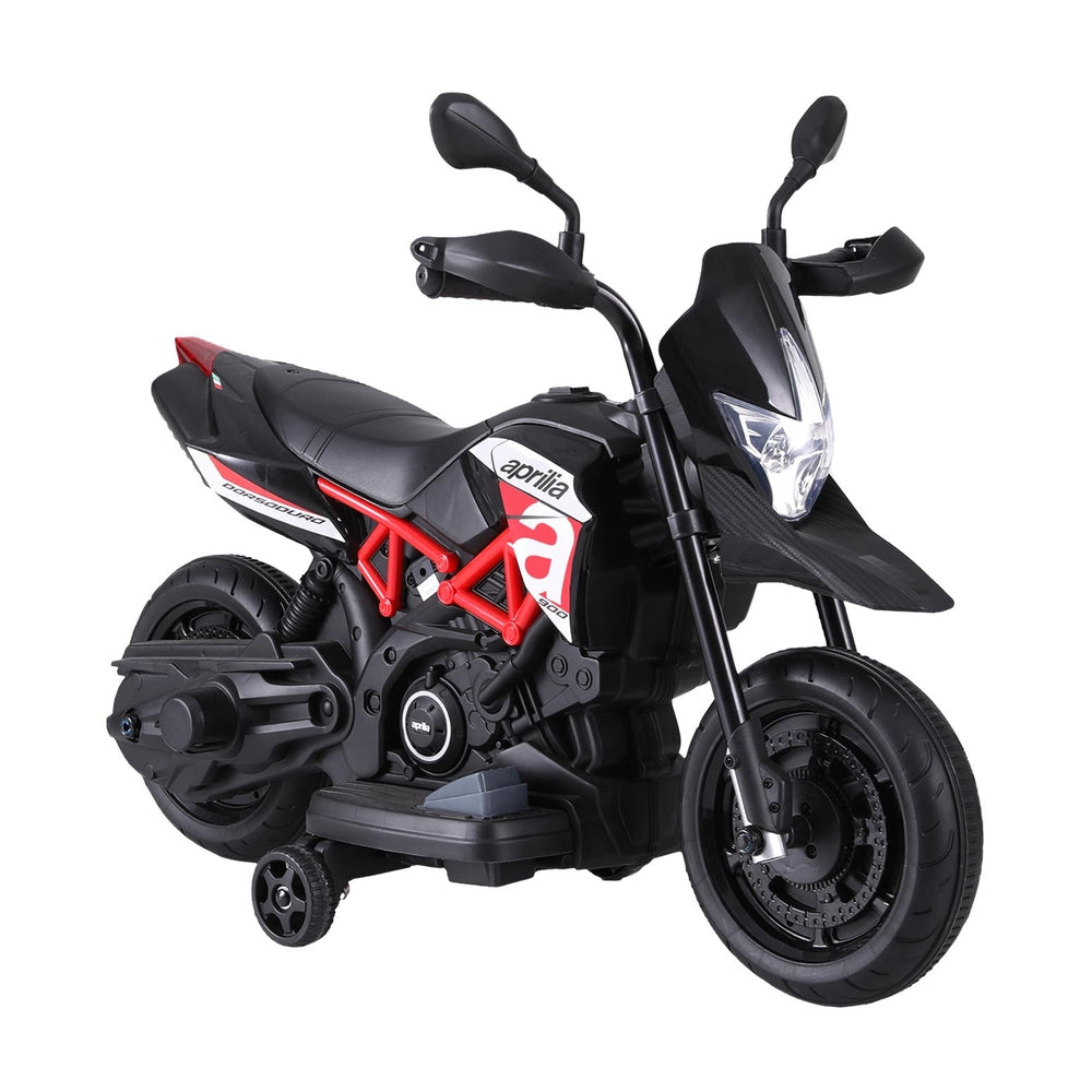 Aprilia Licensed Dorsoduro 900 Electric Ride On  Motorbike - Black