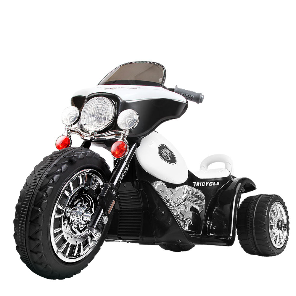Rigo Kids Ride On Police motorcycle (Harley Davidson-Inspired) - Black