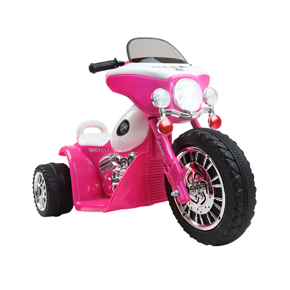 Rigo Kids Ride On Police motorcycle (Harley Davidson-Inspired) - Pink