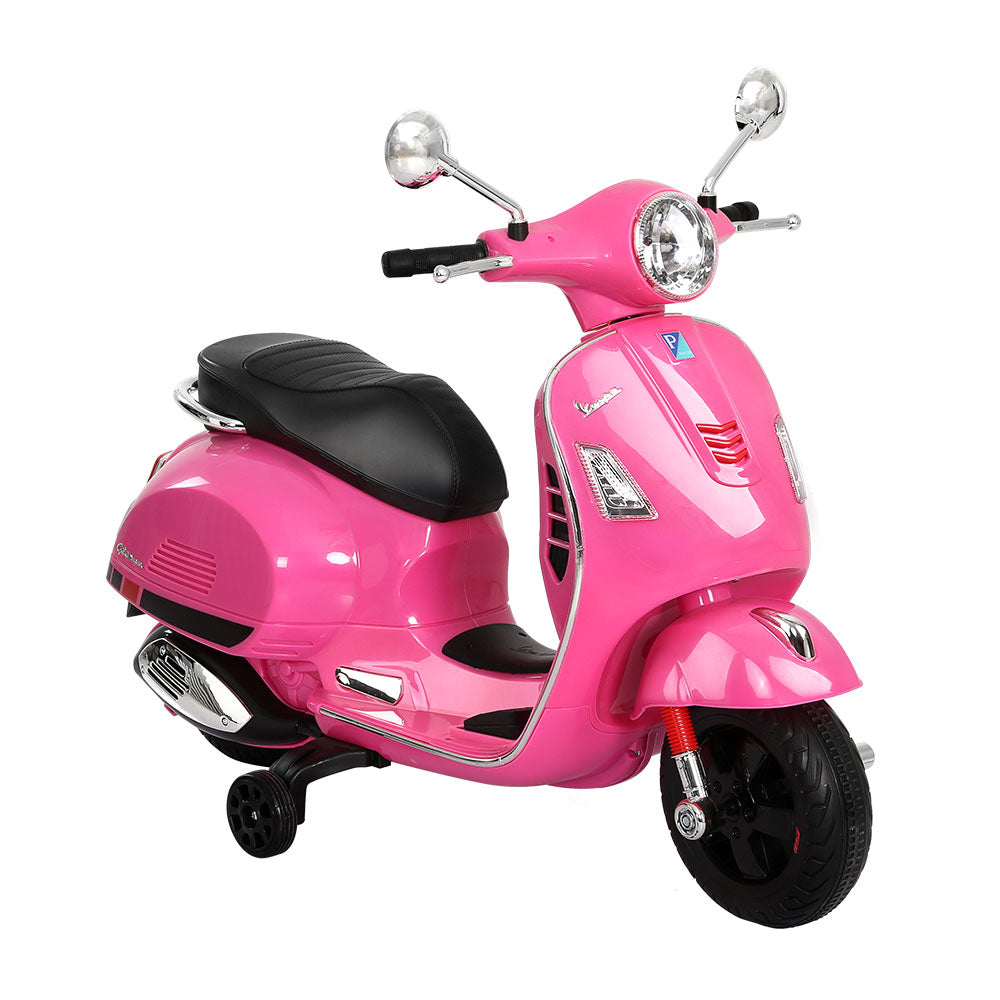 Vespa Licensed GTS Electric Ride On Motorcycle - Pink