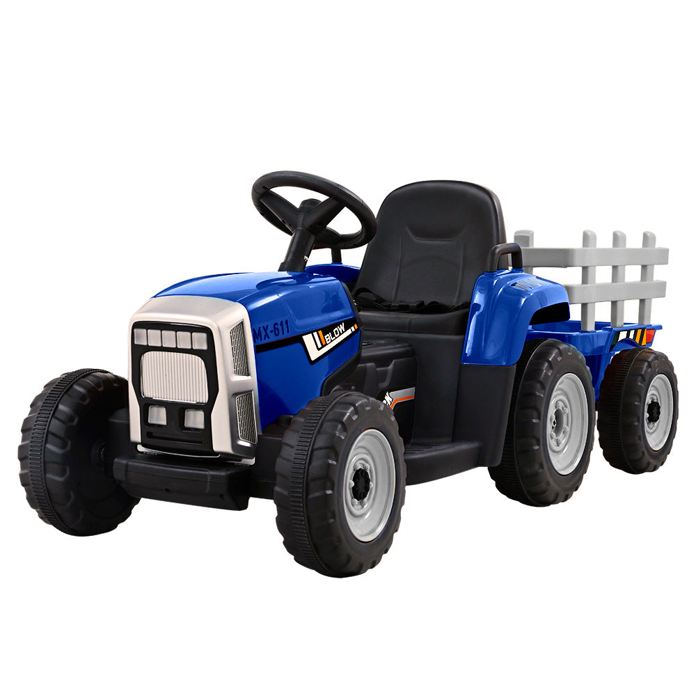 Rigo Kids Electric Ride On Tractor - Blue