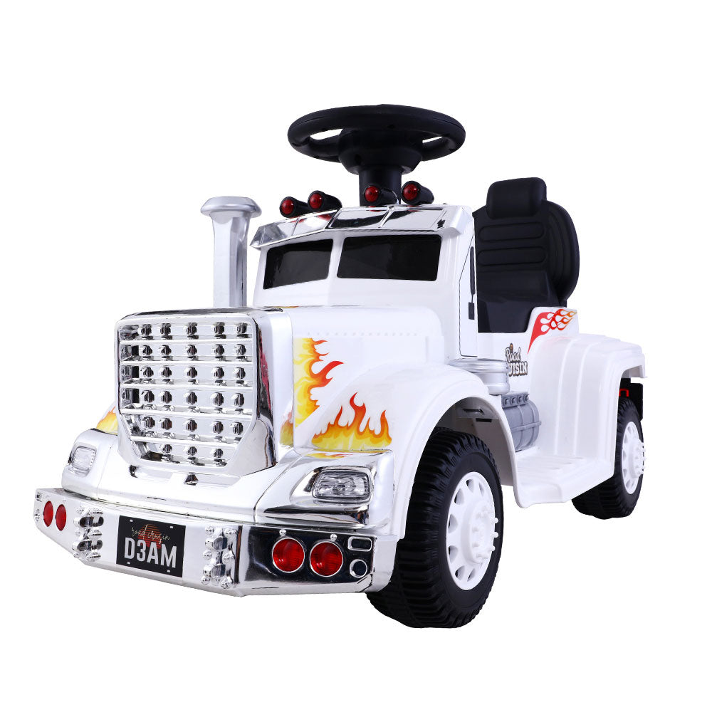 Rigo Kids Electric Ride On Truck - White