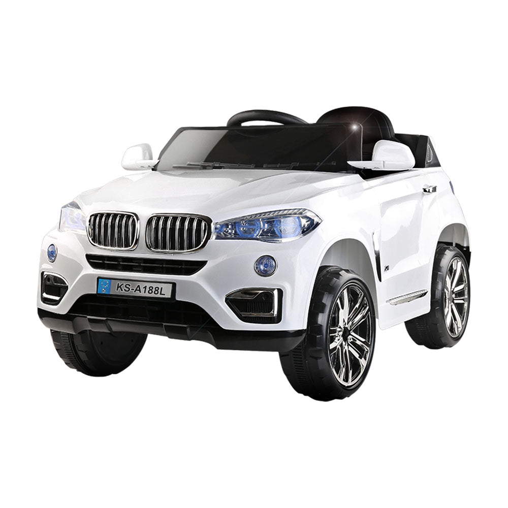 Rigo Kids Electric Ride On Car BMW-Inspired X5 SUV - White