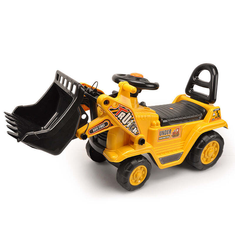 Ride-On Children's Digger - Yellow