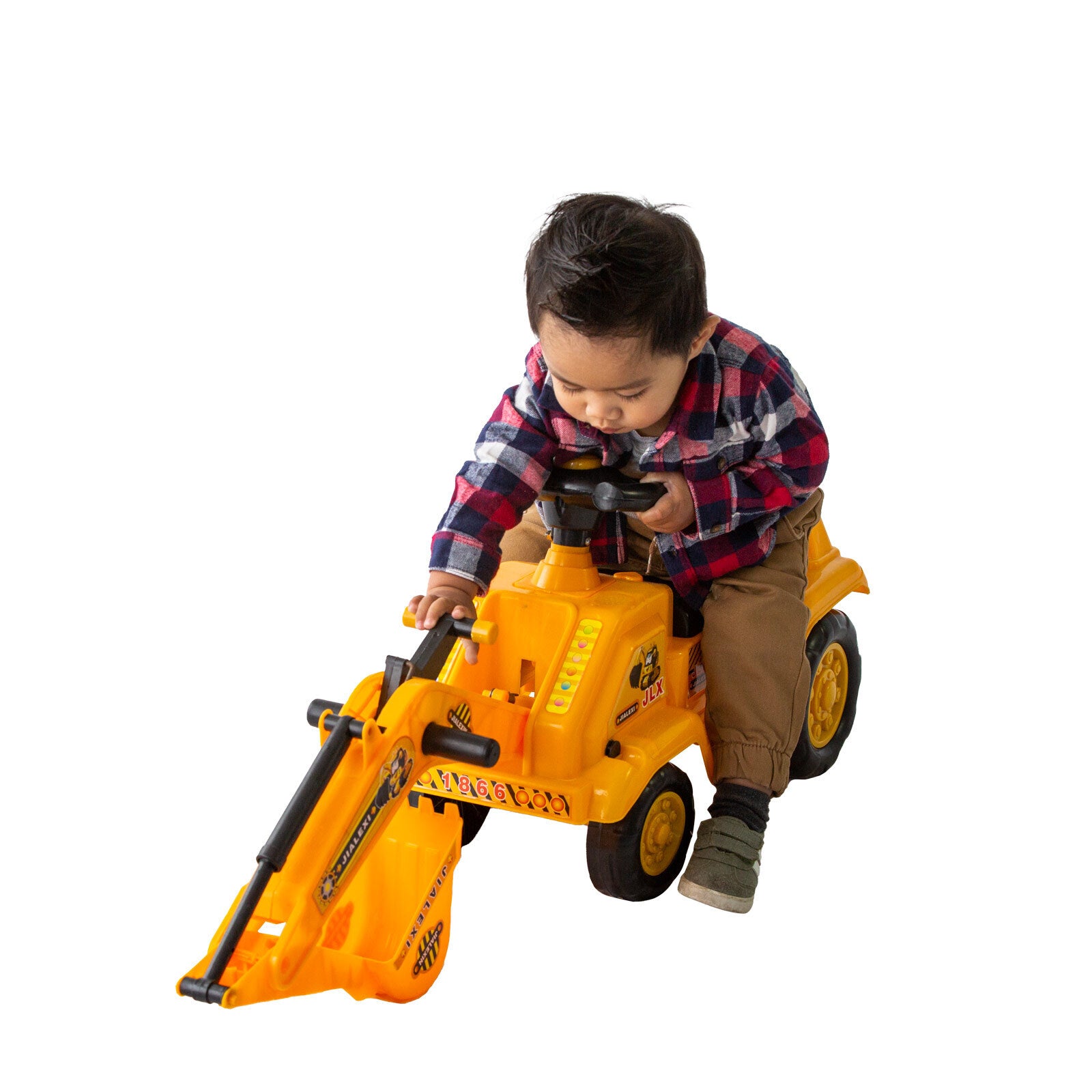 Ride-on Children’s Toy Excavator Truck -Yellow