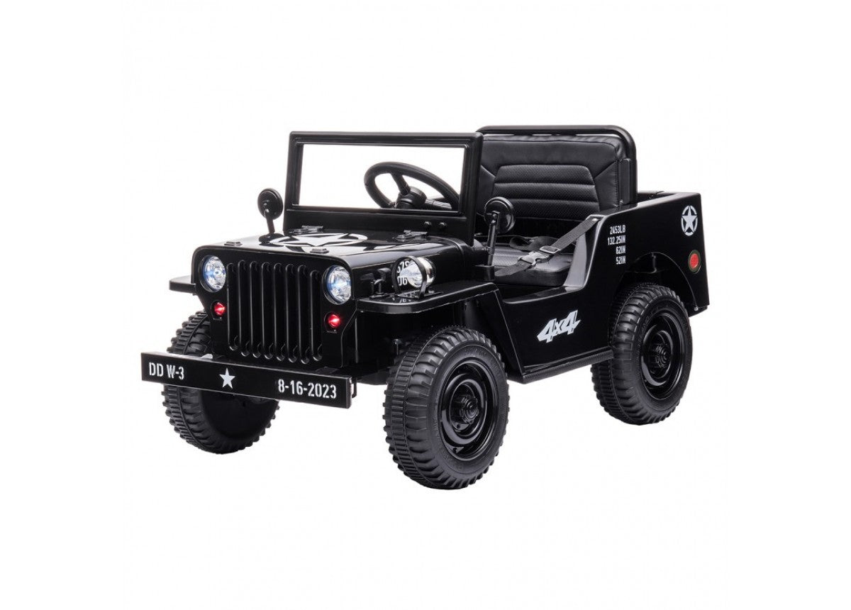 Go Skitz Willys Jeep Electric Ride On - Black